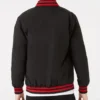 Chicago Bulls Logo Black Bomber Jacket