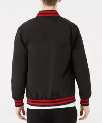 Chicago Bulls Logo Black Bomber Jacket