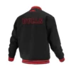 Chicago Bulls Logoman Shadow Black Varsity Jacket