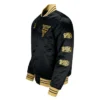 Chicago Bulls MVP Full-Snap Satin Black Jacket