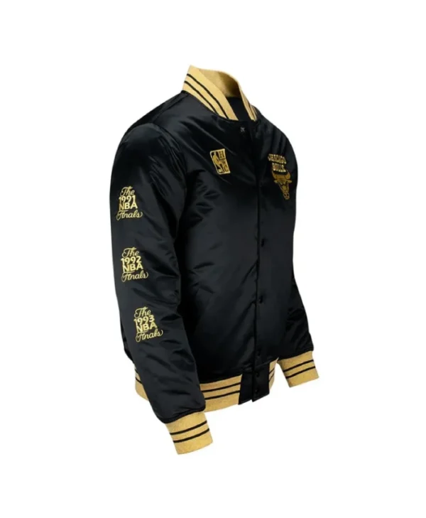 Chicago Bulls MVP Black Satin Jacket