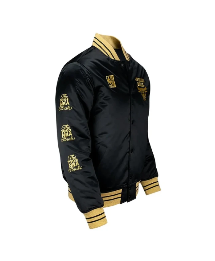 Chicago Bulls MVP Black Satin Jacket