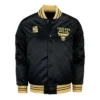 Chicago Bulls MVP Full-Snap Black Satin Jacket