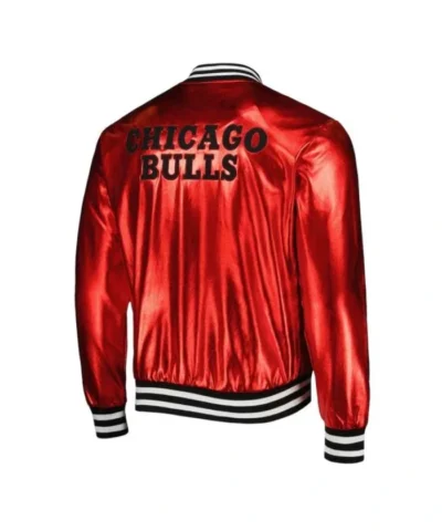 Chicago Bulls Metallic Red Jacket