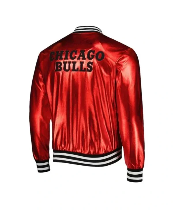Chicago Bulls Metallic Red Jacket