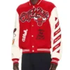 Off-White Chicago Bulls Varsity Full-Snap Black Jacket