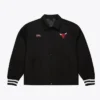 Chicago Bulls Oversweep Varsity Full-Snap Black Wool Jacket