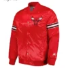 Chicago Bulls Pick & Roll Varsity Satin Black Jacket