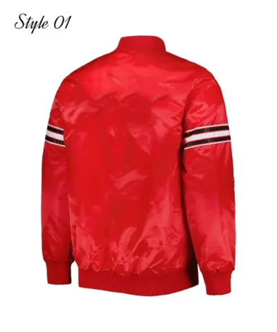 Chicago Bulls Pick & Roll Varsity Satin Jacket