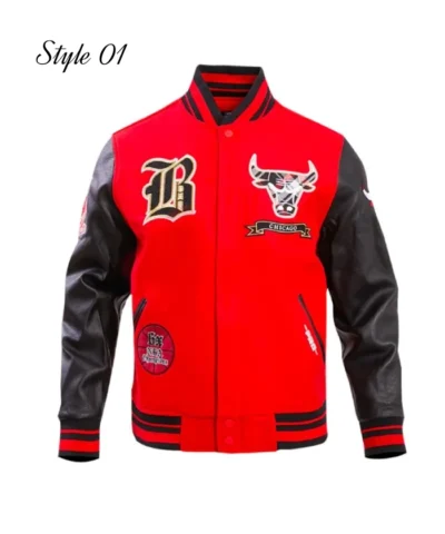 Shop Chicago Bulls Prep WoolLeather Varsity Jacket