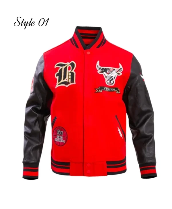 Shop Chicago Bulls Prep WoolLeather Varsity Jacket