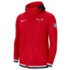 NBA Chicago Bulls Full Zip Fleece Red Hoodie