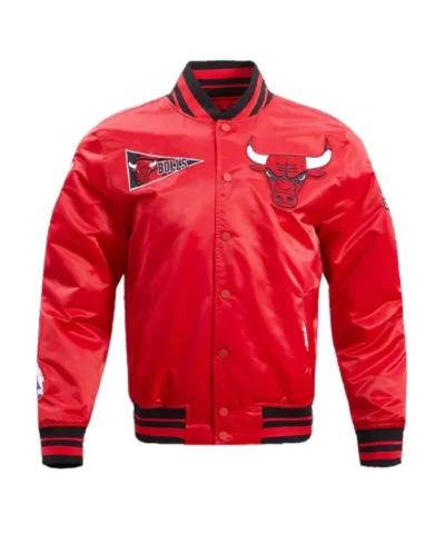Chicago Bulls Retro Classic Rib Satin Jacket