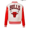 Retro Classic Rib Chicago Bulls Varsity Jacket