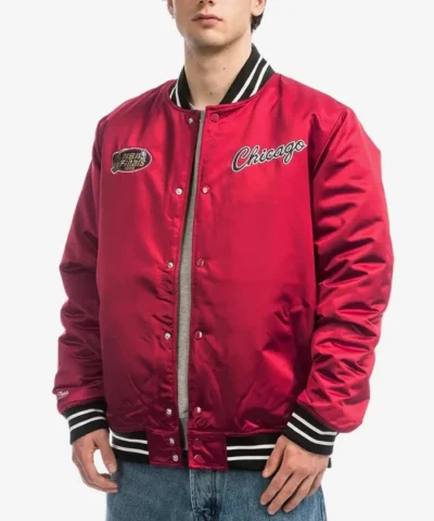 Chicago Bulls Scarlet Heavyweight Full-Snap Jacket