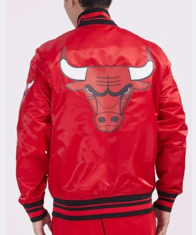 Chicago Bulls Script Tail Black Jacket