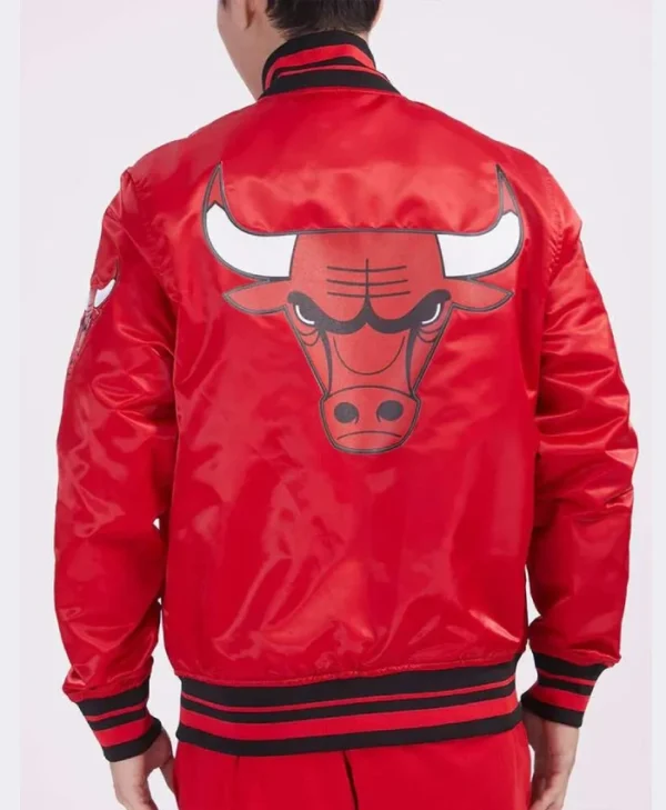 Chicago Bulls Script Tail Black Jacket