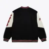 Chicago Bulls Team History Black Vintage Logo Varsity Jacket