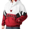 Shop The Line-Up Oxford Chicago Bulls Hoodie Half-Zip Jacket