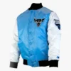 Tobacco Road Chicago Bulls Varsity Blue and White Full-Snap Satin Jacket