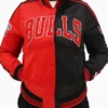 Chicago Bulls Two Tone Satin Orange Jacket