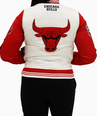 Chicago Bulls Two Tone Satin Full-Snap Jacket