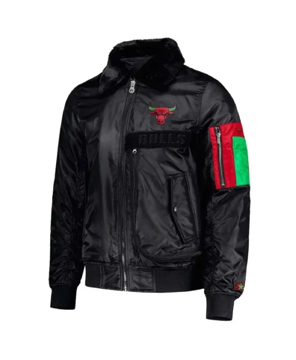 Shop Chicago Bulls Ty Mopkins Black Jacket