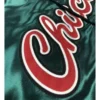 Chicago Bulls Varsity Full-Snap Satin Green Jacket