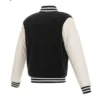 Order Chicago Bulls Varsity WoolLeather Black and White Jacket