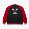 Chicago Bulls Vintage Logo Double Clutch Black Satin Jacket