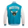 202324 Charlotte Hornets City Edition Teal Varsity Jacket