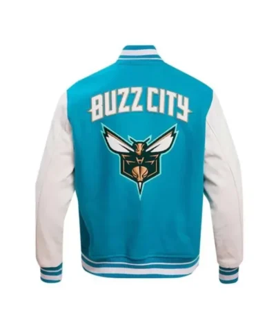 202324 Charlotte Hornets City Edition Teal Varsity Jacket