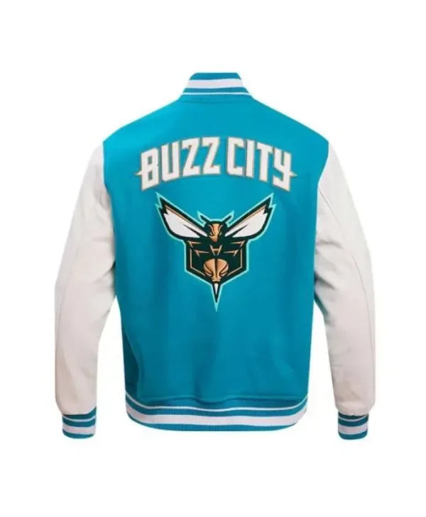 202324 Charlotte Hornets City Edition Teal Varsity Jacket
