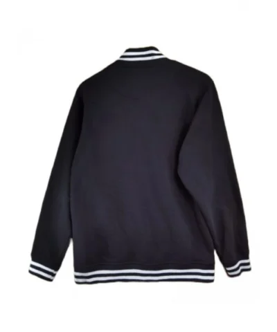 Mens Classic Black Varsity Jacket