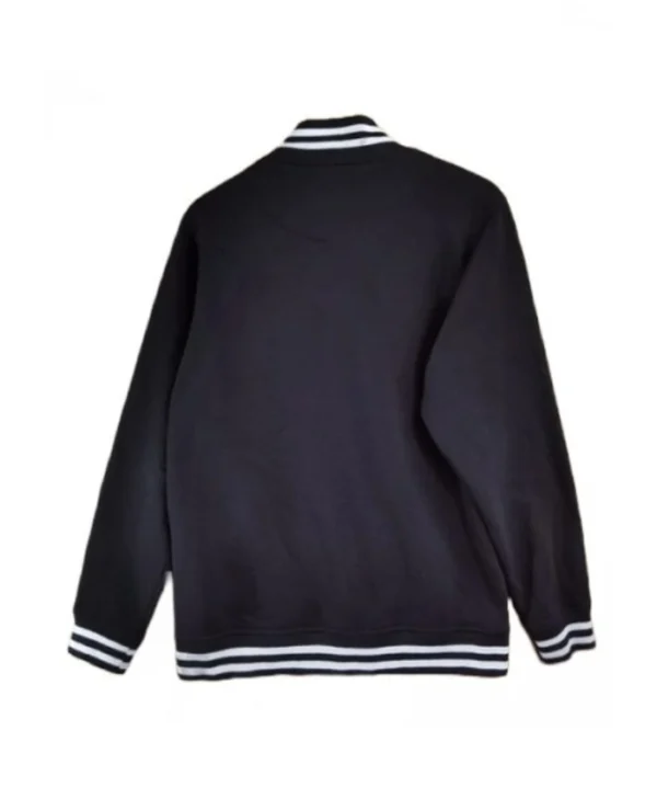 Mens Classic Black Varsity Jacket