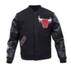 Classic Chicago Bulls WoolLeather Varsity Jacket