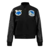 Golden State Warriors Classic Full-Snap WoolLeather Black Jacket