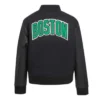 Shop Classic NBA Boston Celtics Varsity Full-Zip WoolLeather Jacketa
