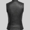 Classic Plain Leather Vest Womens