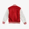 Mens Classic RedWhite Varsity Jacket