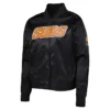 Shop Phoenix Suns Classics Full-Snap Satin Black Jacket
