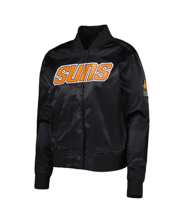 Shop Phoenix Suns Classics Full-Snap Satin Black Jacket