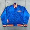 Starter 90’s Cleveland Cavaliers Blue Satin Full-Snap Jacket