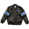 Cleveland Cavaliers Black Full-Zip Bomber Satin Jacket