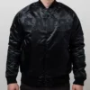 Shop Cleveland Cavaliers Black Tonal Satin Full-Snap Jacket