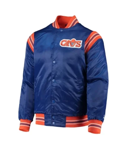 Starter Enforcer Cleveland Cavaliers Blue Full-Snap Jacket