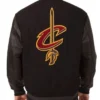 Cleveland Cavaliers Embroidered Black Varsity Jacket