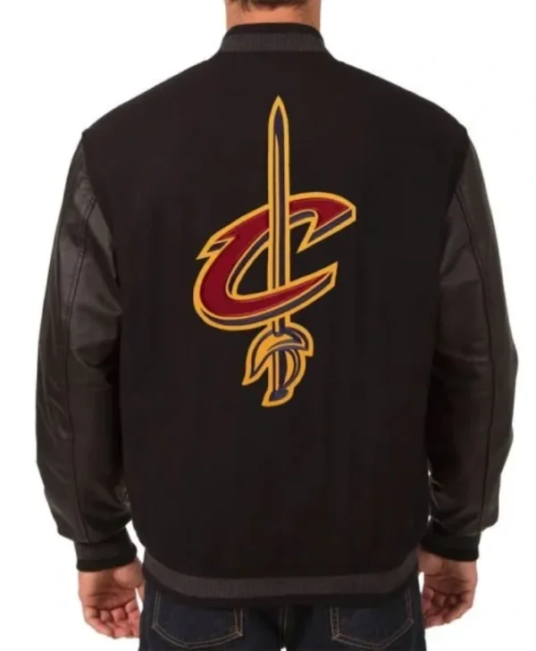 Cleveland Cavaliers Embroidered Black Varsity Jacket