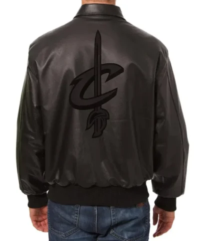 Cleveland Cavaliers Shirt Collar Leather Jacket