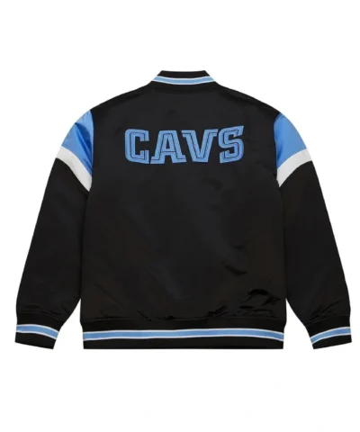 Cleveland Cavaliers Heavyweight Black Satin Jacket